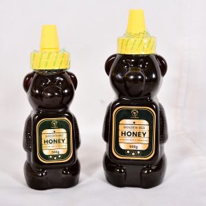Golden Bee Plastic Teddy Bear Jar